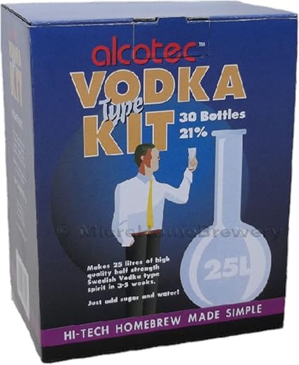 Alcotec Vodka Type Spirit Kit 21 Abv 25 Litre High Alcohol Home Brew Moonshine Amazon Co Uk Grocery