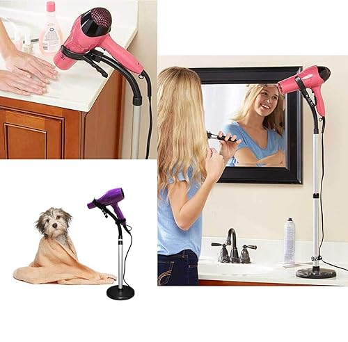 LUEXBOX Hair Dryer Stand, 360 Degree Rotating Lazy Hair Dryer