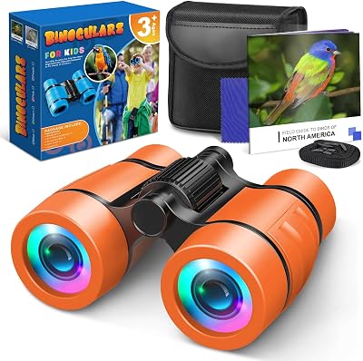 HappyKidsClub Kids Binoculars 4x Magnification Lightweight Gift Toy 3-7 Years