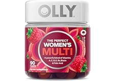 OLLY Women's Multivitamin Gummy, Overall Health and Immune Support, Vitamins A, D, C, E, Biotin, Folic Acid, Adult Chewable V