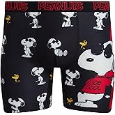 COCO BRANDS Mens Boxer Briefs - 1 Pack/2 Pack/3 Pack Peanuts Snoopy Lightweight Soft Stretch Fit Mens Underwear Boxer Briefs
