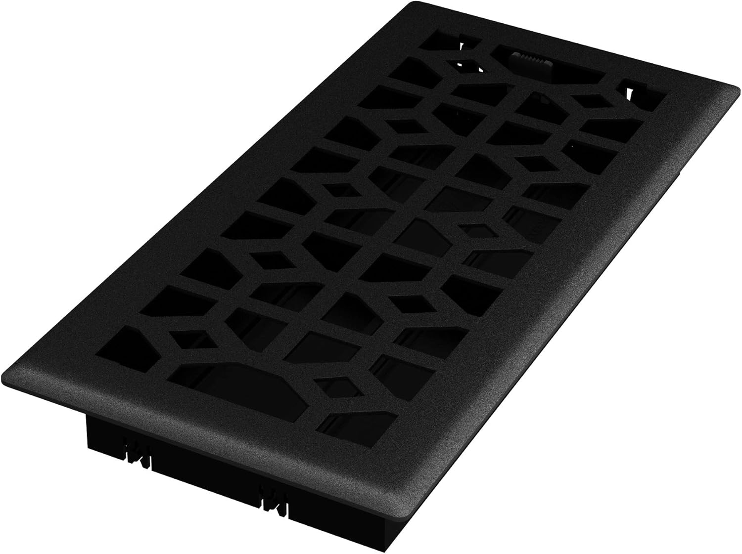 Registers, Grilles & Vents - Imperial RG3466 Templar Decorative Floor Register, 4x10 Inch, Black Iron