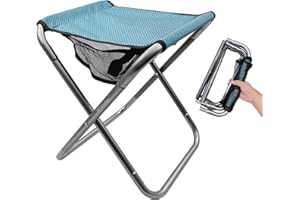 LYHLYA Camping Stool, Portable Folding Stool Large Size Camping Stool for Adults Supports up to 240 lbs