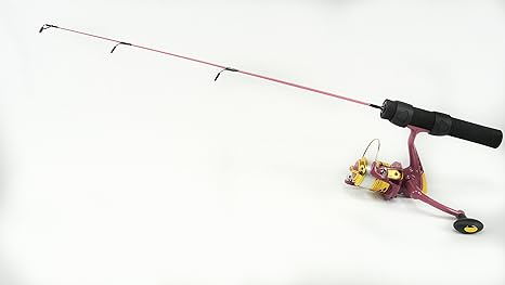 pink fishing pole with light up reel