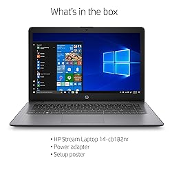 HP Stream 14-inch Laptop, Intel Celeron N4000, 4 GB