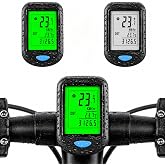 CYFIE Wireless Bike Computer for Road &amp; Mountain Bikes, 2.9" LCD Bicycle Speedometer &amp; Odometer with Backlight, Waterproof Cycling Computer Tracks Speed, Distance &amp; Riding Time