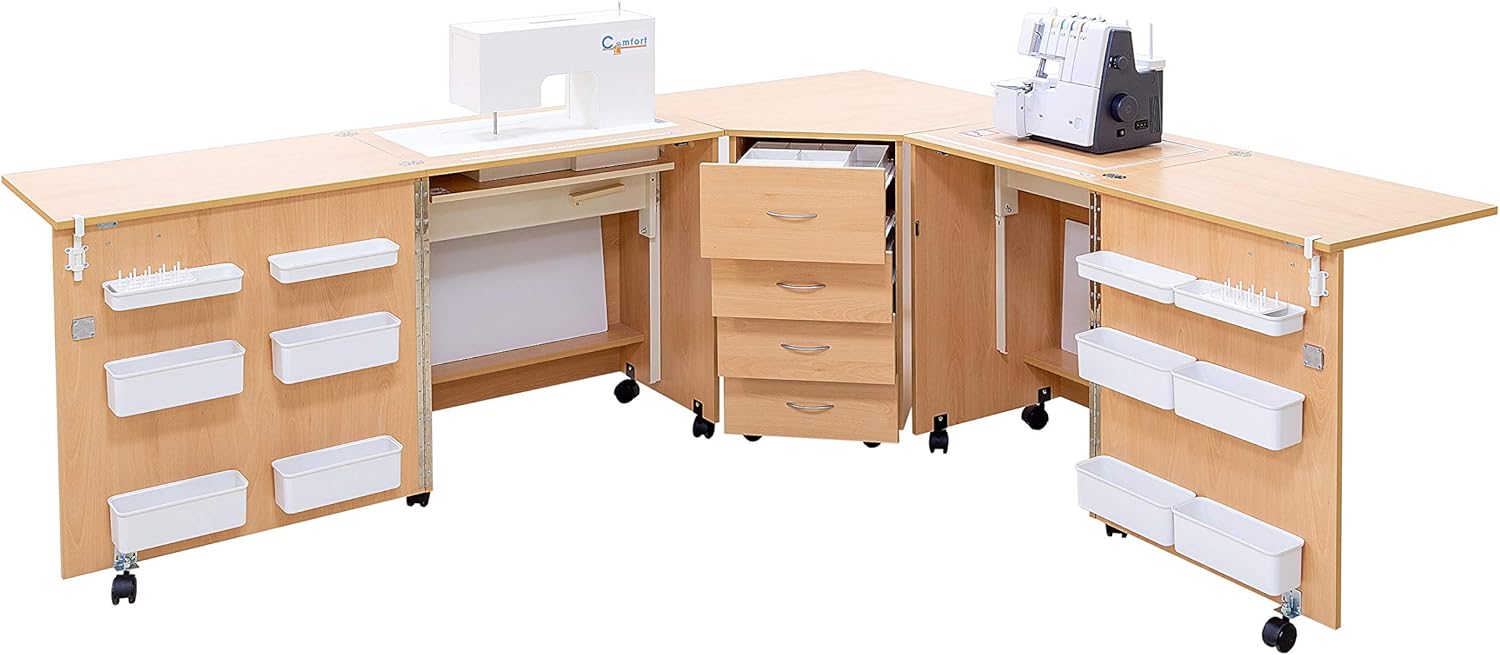 Comfort 6 Sewing Machine Overlock Storage Quilting Table