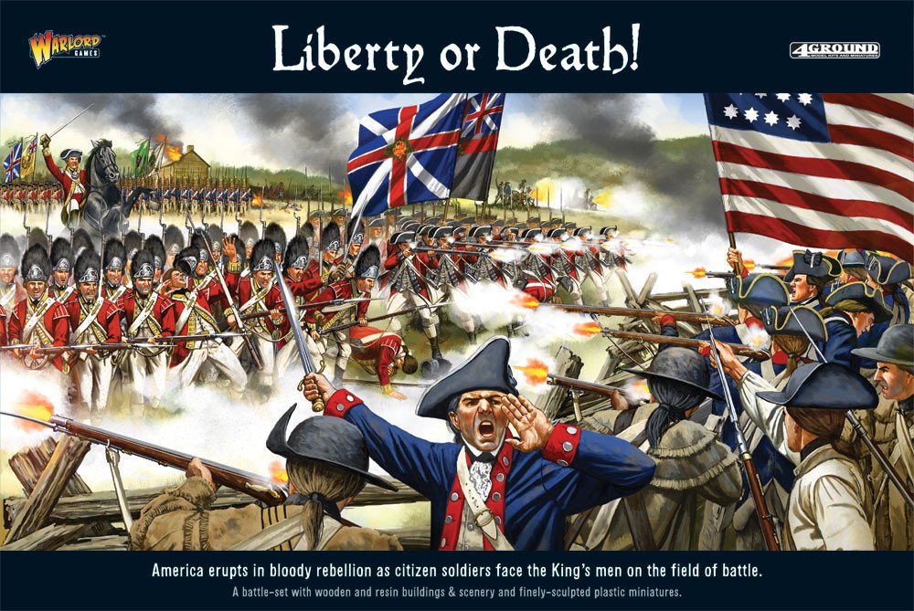 Warlord Games BlackPowder Liberty or Death American War of Independence Battle Set, 243-Piece Tabletop Wargame, Age 14+