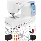 Janome Memory Craft Horizon 8200 QCP Special Edition Computerized Sewing Machine w/Black Roller Accessory Trolley Case + Semi-Hard Cover + Much More!