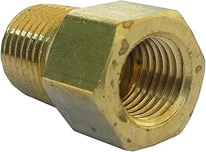 LASCO 17-6783 1/4-Inch Female Flare by 1/4-Inch Male Pipe Thread Brass Adapter
