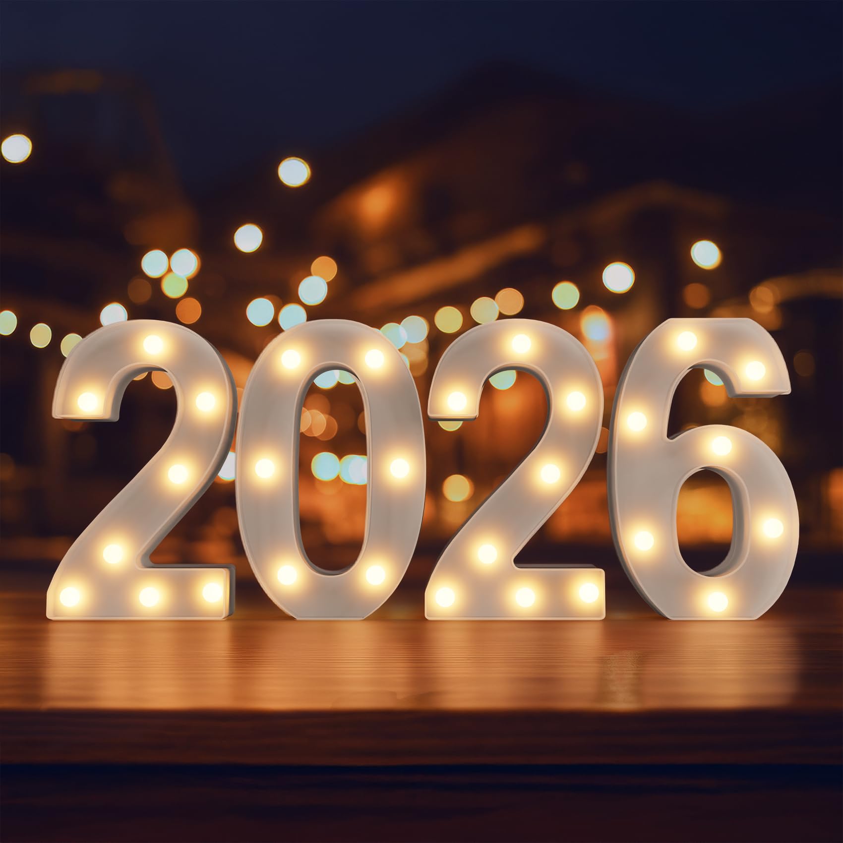 Photo 1 of 2026 LED Marquee Numbers, LED Marquee Letter Lights New Year Decor, Grad 2026 Sign Light up Letters for Graduation Decorations, Class of 2026 Light Up Numbers for High School College Graduation Party