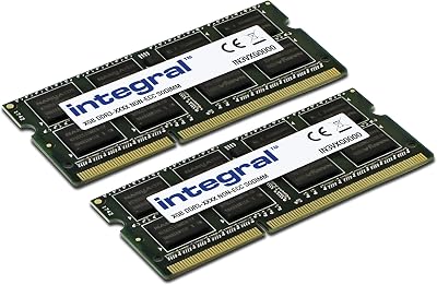 Integral 8GB DDR3 SODIMM 1600MHz PC3-12800 1.35V Laptop Memory Kit