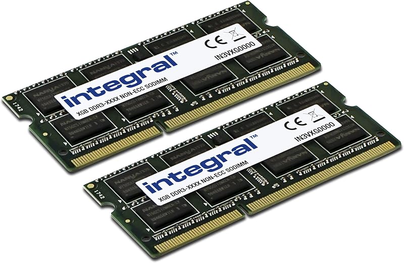 Integral 8GB DDR3 SODIMM 1600MHz PC3-12800 1.35V Laptop Memory Kit