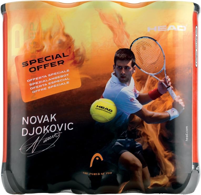 Head Djokovic - Pelotas de tenis, 3 botes Talla:---: Amazon.es ...