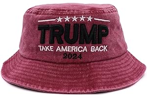 XYWLWOER Trump 2024 Bucket Hats for Men Women,Donald Trump MAGA hat Make America Great Again Hat 3D Embroidery MAGA Baseball Caps