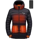 Heated Jacket for Women, Women's Heated Jacket,12V 20000mAh Battery, Heated Winter Coat, Electric Heating Jacket, Lightweight