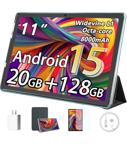 Amazon.com : Android 14 Tablet, 11 inch Tablets Octa-Core, Tablet