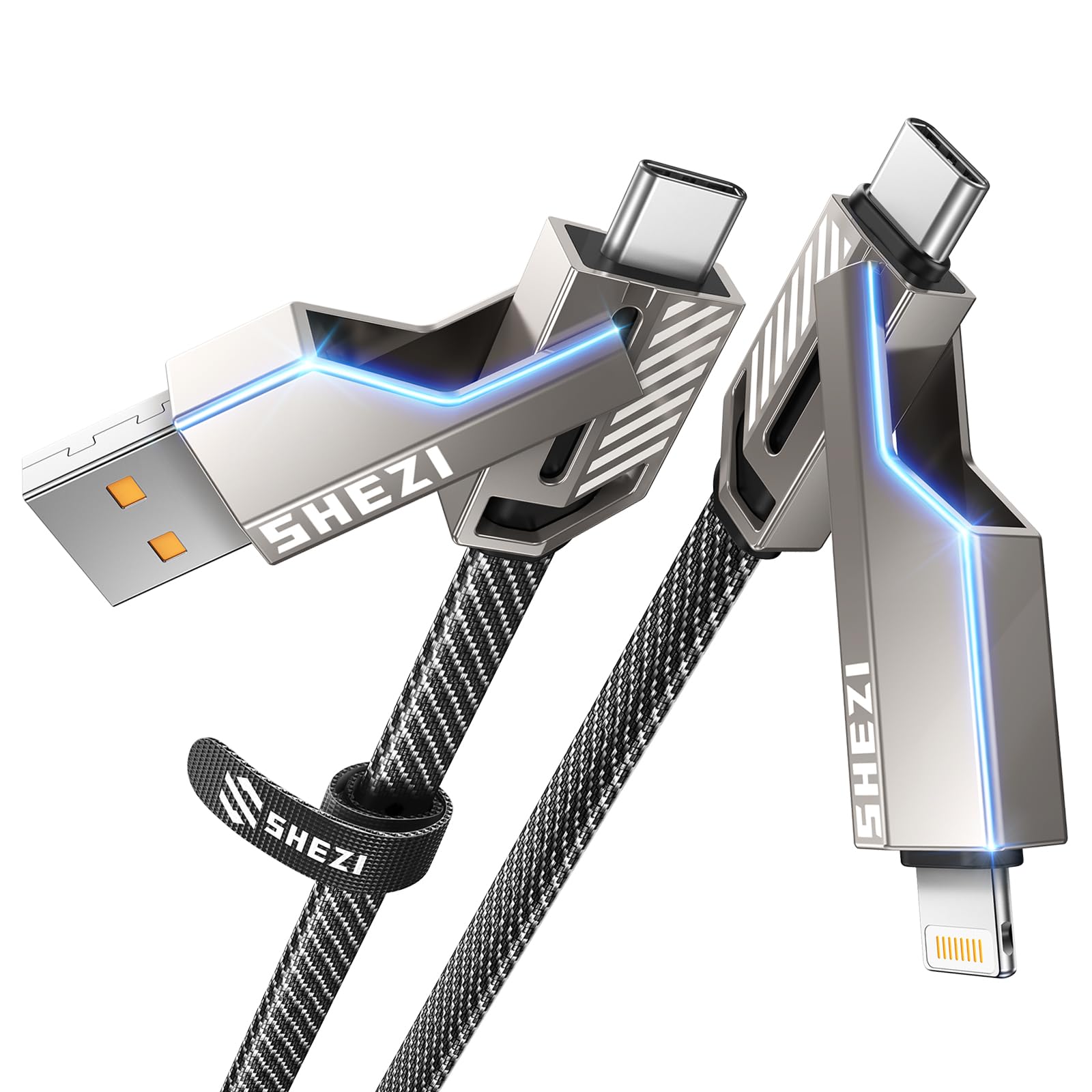 Mua USB C Cable, [SHEZI-Style] 4 in 1 60W USB C to Lightning Charging ...