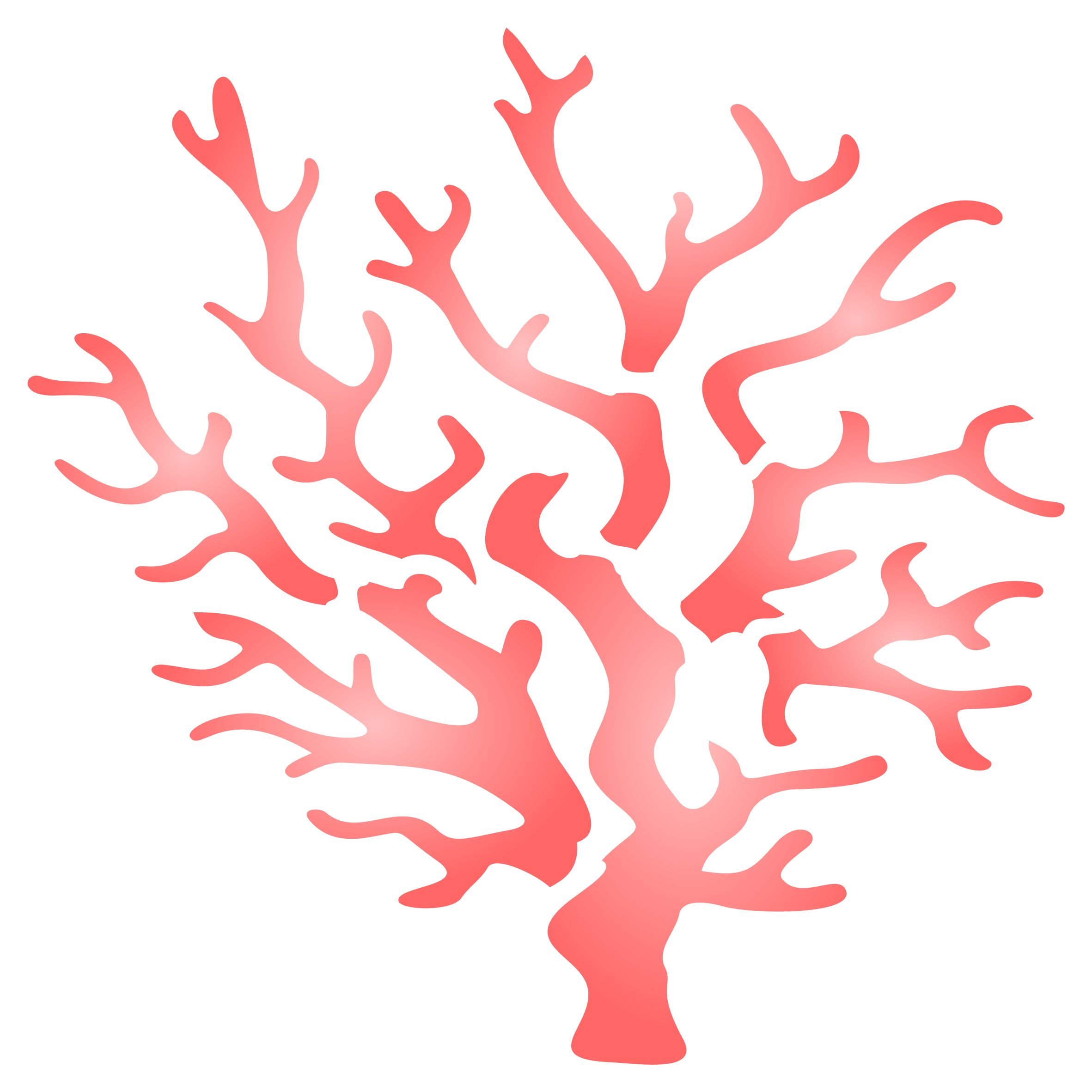 Coral Stencil - 16.5 x 16.5cm (L) - Reusable Ocean Nautical Seashore Wall Stencil Template