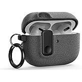 VRS Design Modern Lock for Apple AirPods Pro 3rd Generation Case (2025) – Sleek Protective Style with Locking Security Compatible with Airpods Pro 3 (Sand Stone)