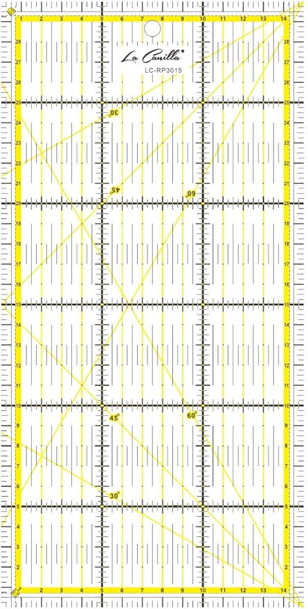 La Canilla ® - Regla para Patchwork Regla Universal 30x15 cm Regla