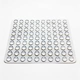 LLRY 100 Pcs Clear Rubber Bumpers 8mm x 3mm Self Adhesive Cabinet Drawer Pads view 2