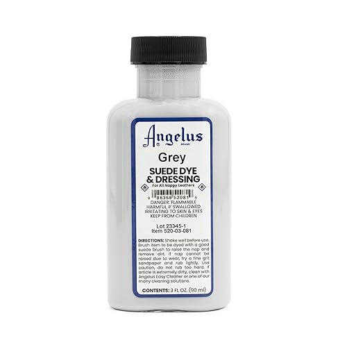 Angelus Suede Dye Grey oz Premium Liquid Dye for Suede