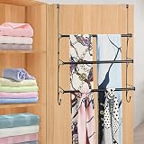 BERYLX Over-the-Door Towel Rack 3 Tier Expandable Black view 7