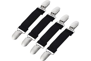 ZKPTOPS Elastic Mitten Clips Tight Stainless Steel Gloves Clips for Toddler Kids Clothes Dress Sweater Shawl Fit Cinch Waist Clips