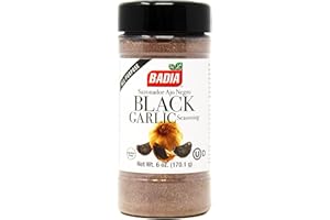 Badia Black Garlic Seasoning, 6 oz – Rich, Savory & Umami Flavor for Meat, Seafood and Vegetables