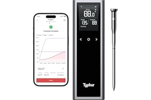 Typhur Sync One Meat Thermometer, Wireless Cooking with Base, WiFi & Bluetooth, Designed for Grilling and Baking Perfection