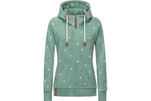Newbestyle Womens Hoodies Zip Up Long Sleeve Regular Fit Floral Hooded Sweatshirt Casual Coat
