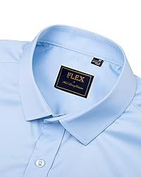 J.VER Men's Dress Shirts Solid Long Sleeve Stretch