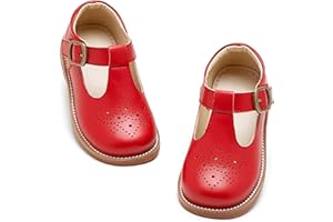 Otter MOMO Toddler Little Girls Oxford Shoes Mary Jane Flat T-Strap School Uniform Party Dress Shoes