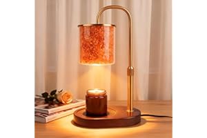 SALUBRITO Pink Himalaya Salt & Candle Warmer Lamp with Time & Dimmer, Adjustable Height Candle Warmer Gift for Women, Mother,