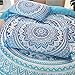 Mandala Duvet Cover Set, Full Bohemia Bedding Sets 3 of Set, Boho Quilt Cover with Hidden Zipper and 4 Corner Ties, ZHH