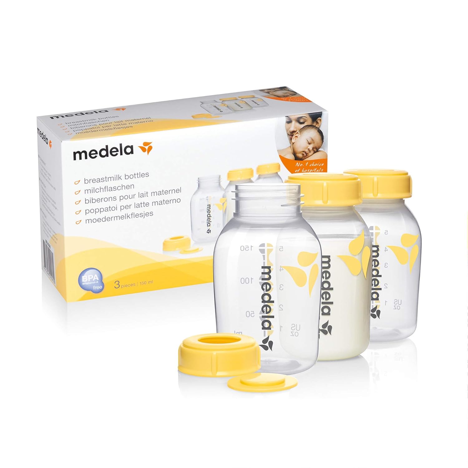 Medela Babyflaschen Set, 150 ml, 3 Stück