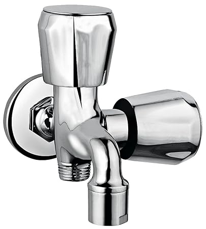 Hindware F200004Ft Classik Ft 2 in 1 Bib Tap with Wall Flange (Chrome)