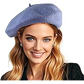 French Wool Beret Hats for Women Man Solid Color Classic Beanie Winter Cap Painter Berets.