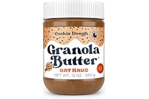 KWEEN Oat Haus Cookie Dough Granola Butter (Chipless) | Peanut-free, Almond (Tree-Nut) Free, & School-Safe (Top 8 Allergen Free) | Sunflower Seed & Cookie Dough Alternative