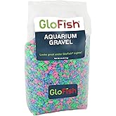 GloFish Aquarium Gravel, Pink/Green/Blue Mix, Complements GloFish Tanks, 5 Pounds