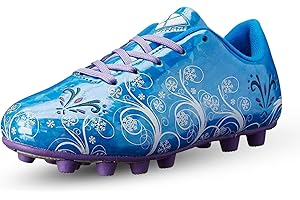 Vizari Frost Firm Ground Soccer Shoes for Youth | Graphic Football Shoes for Kids with Comfort & Padded Linings | Durable Cleats for Boys & Girls Perfect for Outdoor Play