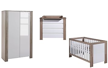 Schardt Kinderzimmer Cube Olive Bestehend Aus Kombi Kinderbett Und 2 Turigem Kleiderschrank Amazon De Baby