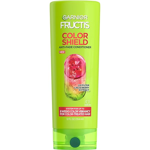 GARNIER FRUCTIS COLOR SHIELD ANTI-FADE CONDITIONER FOR COLOR TREATED HAIR, 12 FL OZ, 1 COUNT (PACKAGING MAY VARY)