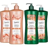 Suave Shampoo and Conditioner Set, Keratin Infusion + Almond &amp; Shea Butter &ndash; Frizz Control and Moisturizing Hair Care Bundle, 28 Oz Ea (4 Piece Set)