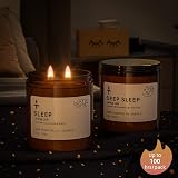 TRINIDa 2 Wicks Sleep Large Candle Gift Set 14.2OZ Lavender Chamomile view 3