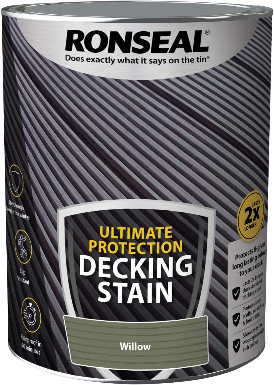 Ronseal Ultimate Protection Decking Stain Willow 5L