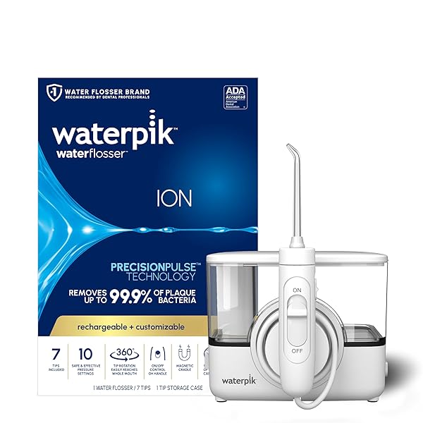 WATERPIK ION PROFESSIONAL WATER FLOSSER, RECHARGEABLE AND PORTABLE...