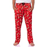 Disney Cars Men's Lightning McQueen with Logo Design AOP Adult Lounge Sleep Pajama Pants