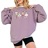Verita Culture Nutcrackers Sweatshirt Cute Women Christmas Casual Long Sleeve Graphic Shirts Pullover Tops